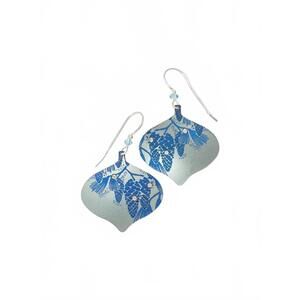 NEW HOLLY YASHI women's clara ornament earrings in ice blue